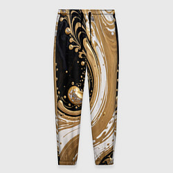 Мужские брюки Черный агат и жидкое золото