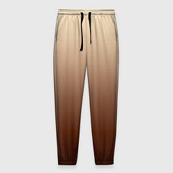 Брюки на резинке мужские Мокко мусс омбре, цвет: 3D-принт