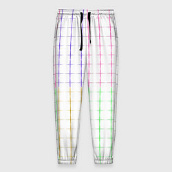 Мужские брюки Color white multicolored stripes
