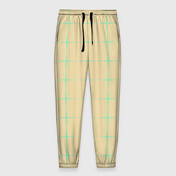 Мужские брюки Color beige green crosses