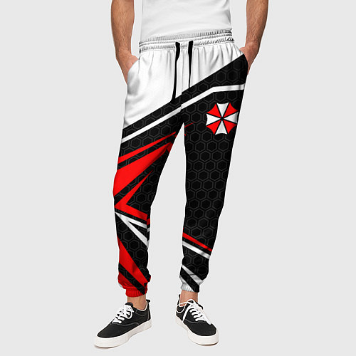 Мужские брюки Umbrella - red uniform / 3D-принт – фото 3