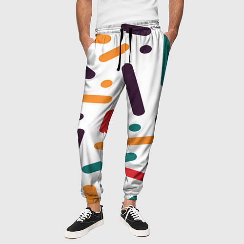 Мужские брюки Oval oil / 3D-принт – фото 3