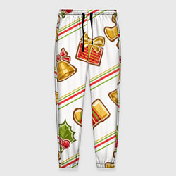 Брюки на резинке мужские Рождественский дух, цвет: 3D-принт