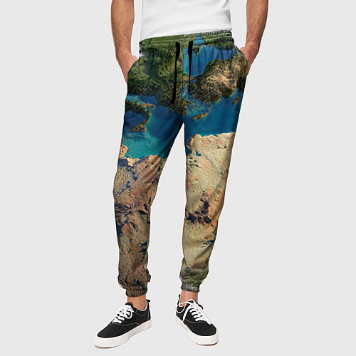 Мужские брюки Земля / 3D-принт – фото 3