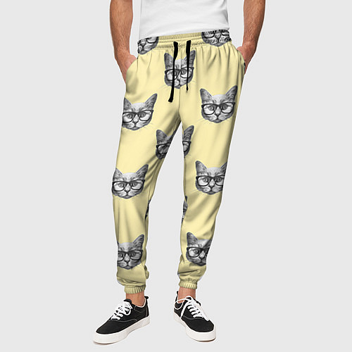 Мужские брюки Котик / 3D-принт – фото 3