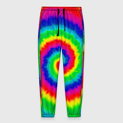 Брюки на резинке мужские Tie dye, цвет: 3D-принт