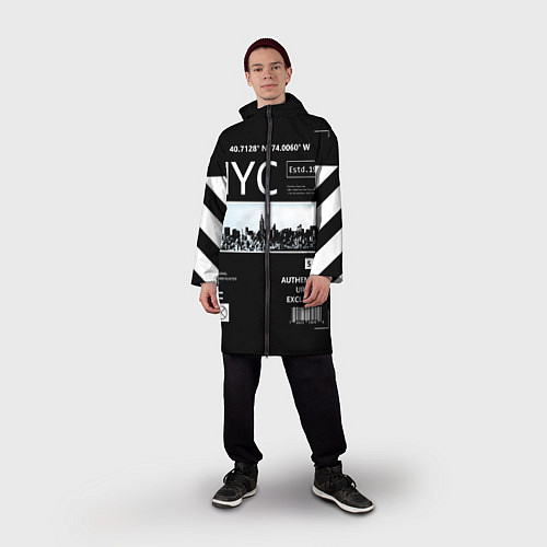Мужской дождевик Off-White: NYC / 3D-принт – фото 3