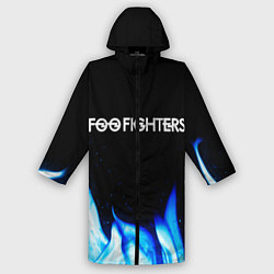 Дождевик мужской Foo Fighters blue fire, цвет: 3D-принт
