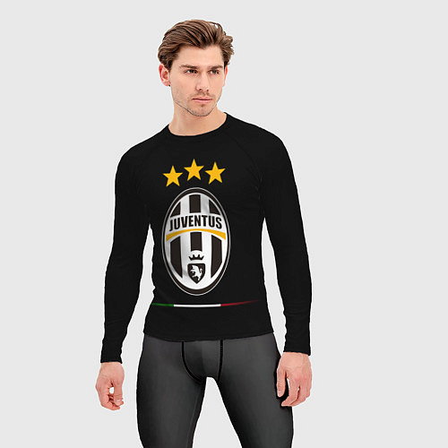 Мужской рашгард Juventus: 3 stars / 3D-принт – фото 3