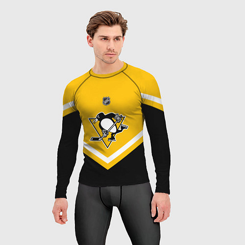 Мужской рашгард NHL: Pittsburgh Penguins / 3D-принт – фото 3