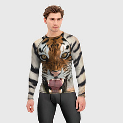 Рашгард мужской Свирепый тигр, цвет: 3D-принт — фото 2