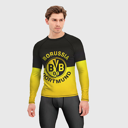 Мужской рашгард Borussia Dortmund FC / 3D-принт – фото 3