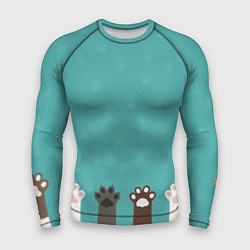 Мужской рашгард Лапки котеек