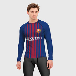 Рашгард мужской FCB Barcelona: Rakuten, цвет: 3D-принт — фото 2
