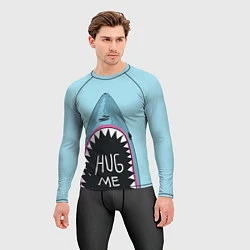 Рашгард мужской Shark: Hug me, цвет: 3D-принт — фото 2