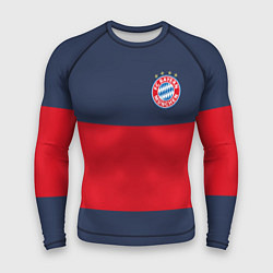 Рашгард мужской Bayern Munchen - Red-Blue FCB 2022 NEW, цвет: 3D-принт