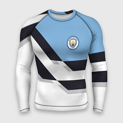 Рашгард мужской Manchester City FC: White style, цвет: 3D-принт