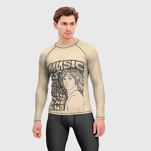 Мужской рашгард The Doors: Until the end / 3D-принт – фото 3