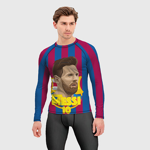 Мужской рашгард FCB Lionel Messi / 3D-принт – фото 3