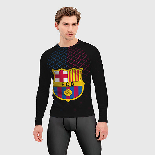 Мужской рашгард FC Barcelona Lines / 3D-принт – фото 3