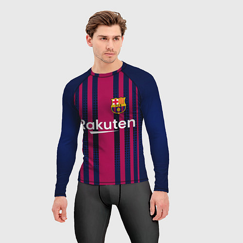 Мужской рашгард FC Barcelona: Rakuten / 3D-принт – фото 3