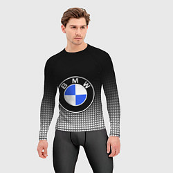 Рашгард мужской BMW 2018 Black and White IV, цвет: 3D-принт — фото 2
