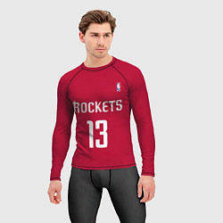 Рашгард мужской Rockets: Houston 13, цвет: 3D-принт — фото 2