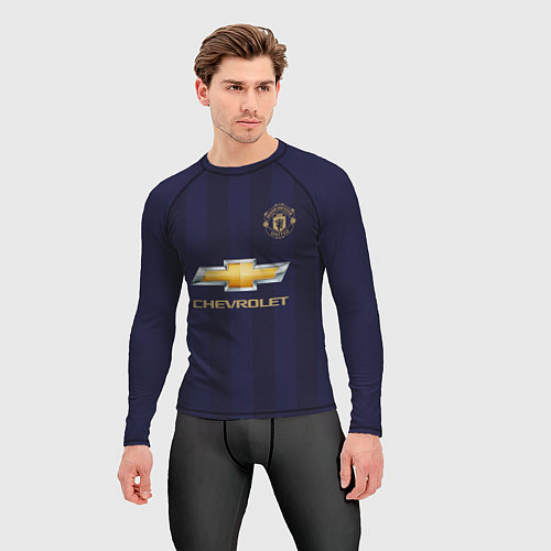 Мужской рашгард FC MU: Pogba Away 18/19 / 3D-принт – фото 3