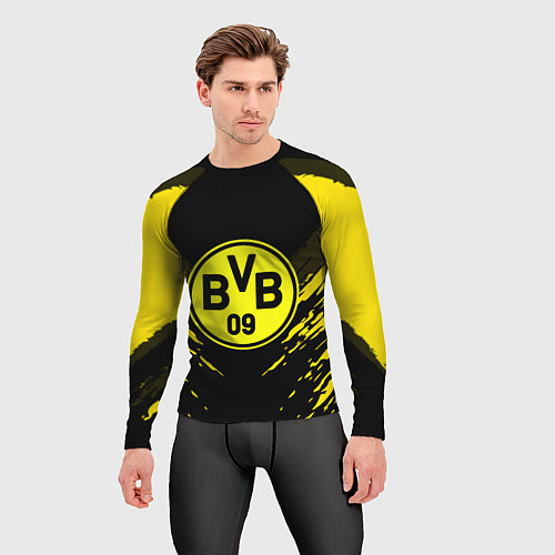 Мужской рашгард Borussia FC: Sport Fashion / 3D-принт – фото 3