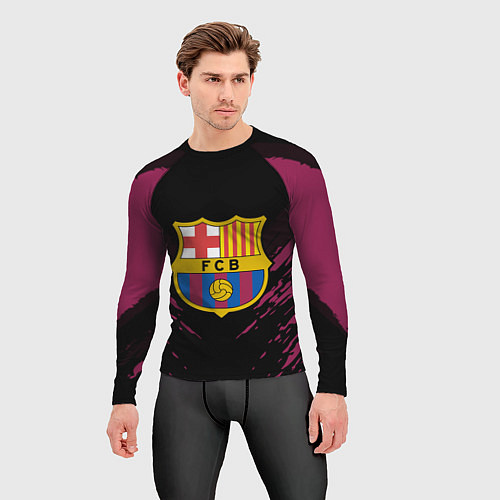 Мужской рашгард Barcelona FC: Sport Fashion / 3D-принт – фото 3