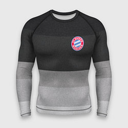 Рашгард мужской ФК Бавария: Серый стиль, цвет: 3D-принт
