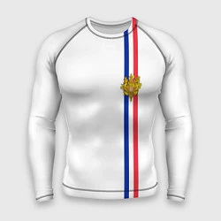 Мужской рашгард Франция: лента с гербом