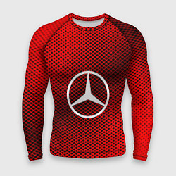 Рашгард мужской Mercedes: Red Carbon, цвет: 3D-принт
