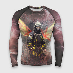 Рашгард мужской Пожарный ангел, цвет: 3D-принт