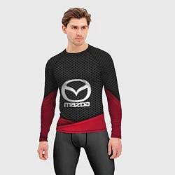 Рашгард мужской Mazda: Grey Carbon, цвет: 3D-принт — фото 2