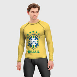 Рашгард мужской Brazil Team, цвет: 3D-принт — фото 2