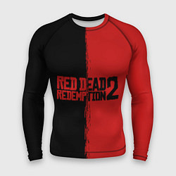 Рашгард мужской RDD 2: Black & Red, цвет: 3D-принт