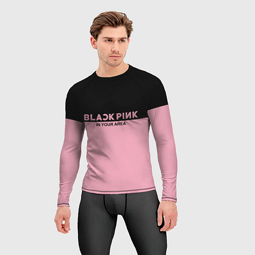 Мужской рашгард Black Pink: In Your Area / 3D-принт – фото 3