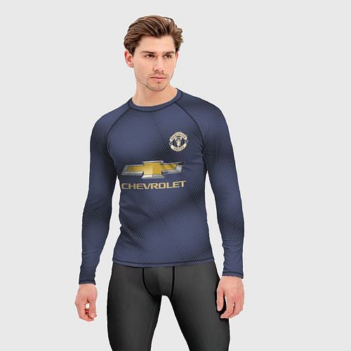 Мужской рашгард Manchester United away 18-19 / 3D-принт – фото 3