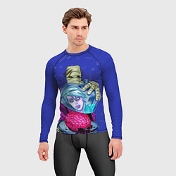 Рашгард мужской I-ZOMBIE с мумией и мозгами, цвет: 3D-принт — фото 2