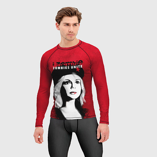 Мужской рашгард Zombies Unite - Оливия Мур / 3D-принт – фото 3