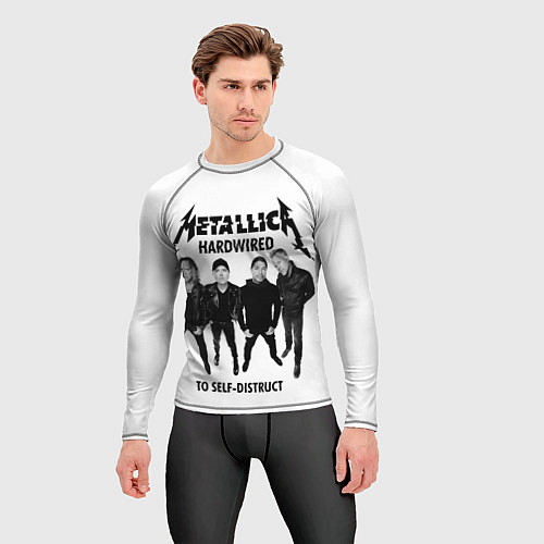 Мужской рашгард Metallica: Hardwired / 3D-принт – фото 3