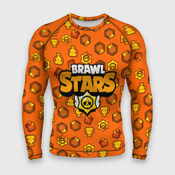 Рашгард мужской Brawl Stars: Orange Team, цвет: 3D-принт