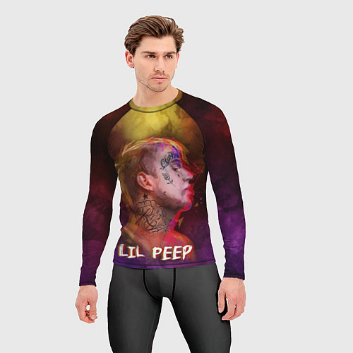 Мужской рашгард Lil Peep ART / 3D-принт – фото 3