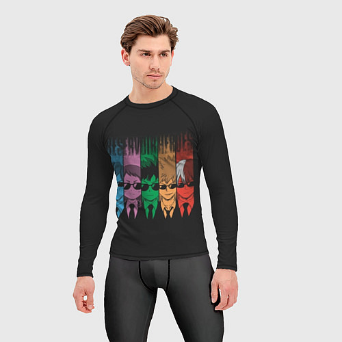 Мужской рашгард My Hero Academia герои / 3D-принт – фото 3