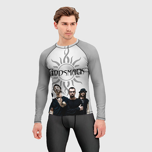 Мужской рашгард Godsmack / 3D-принт – фото 3