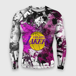 Рашгард мужской Лос-Анджелес Лейкерс, Los Angeles Lakers, цвет: 3D-принт