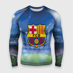 Рашгард мужской FC Barcelona, цвет: 3D-принт