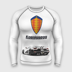 Рашгард мужской Koenigsegg, цвет: 3D-принт