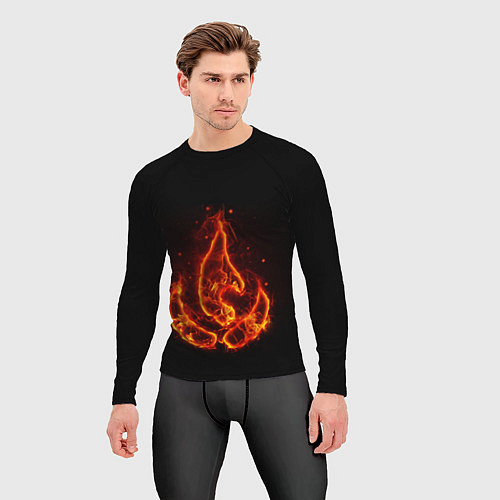 Мужской рашгард Fire / 3D-принт – фото 3